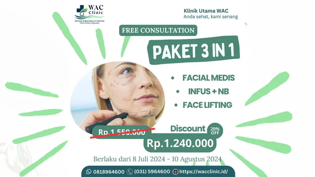 Paket 3 in 1 di klinik kecantikan terdekat - WAC